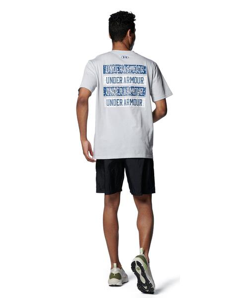 UNDER ARMOUR(アンダーアーマー)の「UAヘビーウエイト チャージドコットン ショートスリーブ Tシャツ スペックル グラフィック(トレーニング/メンズ)(Tシャツ/カットソー・メンズ・グレー・M/S)」の4枚目の写真