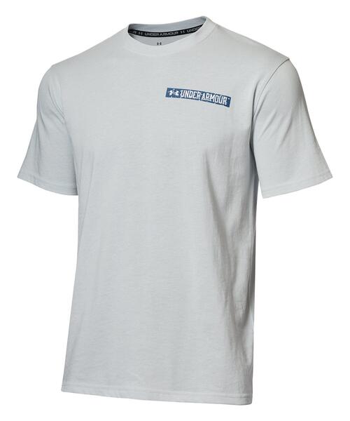 UNDER ARMOUR(アンダーアーマー)の「UAヘビーウエイト チャージドコットン ショートスリーブ Tシャツ スペックル グラフィック(トレーニング/メンズ)(Tシャツ/カットソー・メンズ・グレー・M/S)」の5枚目の写真