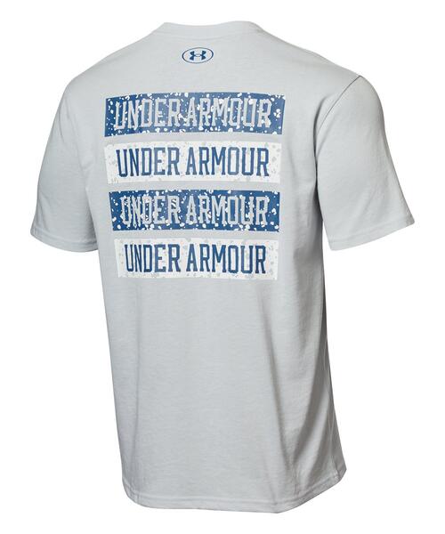 UNDER ARMOUR(アンダーアーマー)の「UAヘビーウエイト チャージドコットン ショートスリーブ Tシャツ スペックル グラフィック(トレーニング/メンズ)(Tシャツ/カットソー・メンズ・グレー・M/S)」の6枚目の写真