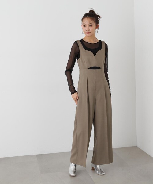 N.(N. Natural Beauty Basic)(エヌエヌナチュラルビューティーベーシック)の「◆チュールシアーカットソー(Tシャツ/カットソー・レディース・オフホワイト/ブラック/ブルーグレー・MEDIUM)」の15枚目の写真