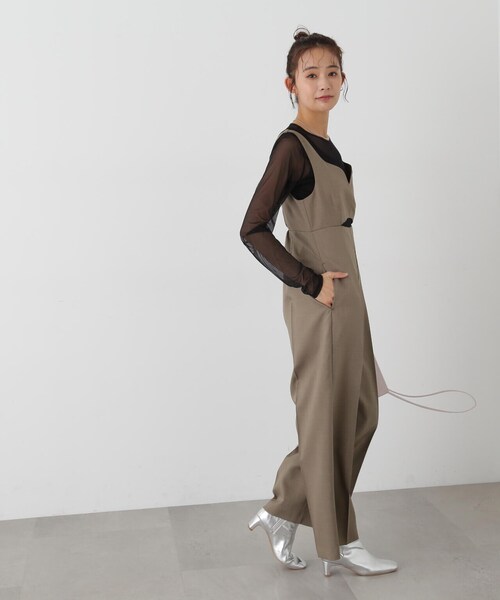 N.(N. Natural Beauty Basic)(エヌエヌナチュラルビューティーベーシック)の「◆チュールシアーカットソー(Tシャツ/カットソー・レディース・オフホワイト/ブラック/ブルーグレー・MEDIUM)」の22枚目の写真