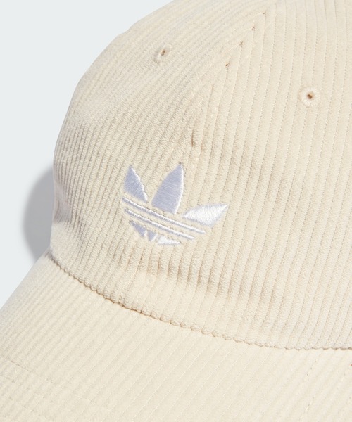 adidas（アディダス）の「Next+ コーデュロイ ダッドキャップ / アディダスオリジナルス adidas Originals（キャップ・メンズ・ホワイト/ブラウン・LARGE/MEDIUM/X-LARGE）」の4枚目の写真