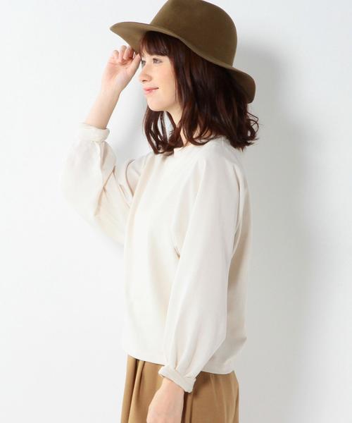 Another Edition（アナザーエディション）の「ボリュームフハク袖×カットトップス/AEBC ﾎﾞﾘｭｰﾑﾌﾊｸSLV*ｶｯﾄTee（Tシャツ/カットソー・レディース・オフホワイト/ブラック/オレンジ系その他・ﾌﾘ-）」の21枚目の写真