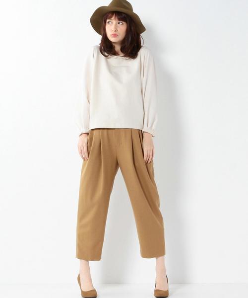 Another Edition（アナザーエディション）の「ボリュームフハク袖×カットトップス/AEBC ﾎﾞﾘｭｰﾑﾌﾊｸSLV*ｶｯﾄTee（Tシャツ/カットソー・レディース・オフホワイト/ブラック/オレンジ系その他・ﾌﾘ-）」の22枚目の写真