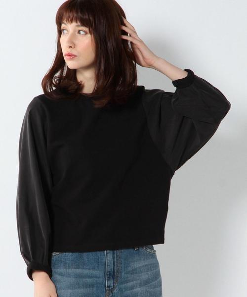 Another Edition（アナザーエディション）の「ボリュームフハク袖×カットトップス/AEBC ﾎﾞﾘｭｰﾑﾌﾊｸSLV*ｶｯﾄTee（Tシャツ/カットソー・レディース・オフホワイト/ブラック/オレンジ系その他・ﾌﾘ-）」の7枚目の写真