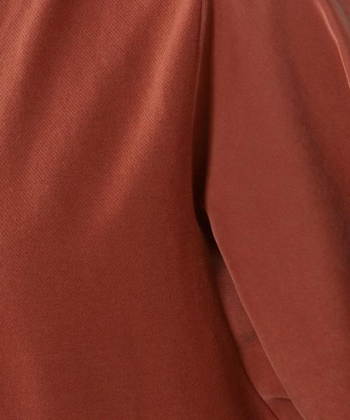 Another Edition（アナザーエディション）の「ボリュームフハク袖×カットトップス/AEBC ﾎﾞﾘｭｰﾑﾌﾊｸSLV*ｶｯﾄTee（Tシャツ/カットソー・レディース・オフホワイト/ブラック/オレンジ系その他・ﾌﾘ-）」の10枚目の写真