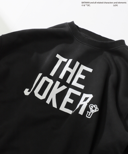 【セール】【THE JOKER / ジョーカー】別注 フロッキープリント クルーネックスウェット（スウェット）｜JOKER（ジョーカー）