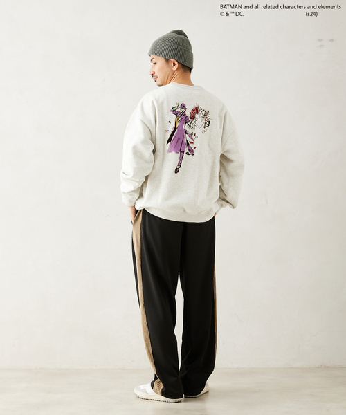 JOKER(ジョーカー)の「【THE JOKER / ジョーカー】別注 フロッキープリント クルーネックスウェット(スウェット・メンズ・ネイビー/アイボリー/ブラック/グレー・LARGE/MEDIUM)」の15枚目の写真