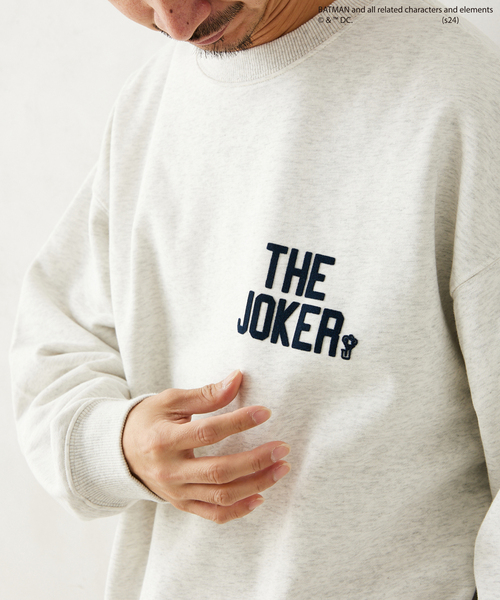 JOKER(ジョーカー)の「【THE JOKER / ジョーカー】別注 フロッキープリント クルーネックスウェット(スウェット・メンズ・ネイビー/アイボリー/ブラック/グレー・LARGE/MEDIUM)」の20枚目の写真