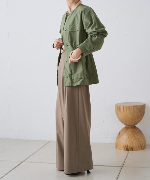 ノーカラーミリタリージャケット Omekashi（オメカシ）の「ノーカラーミリタリージャケット（ミリタリー