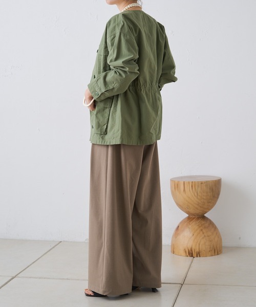 Omekashi オメカシ　ツイードジャケット　ノーカラー完売商品 Anne number of OMEKASHI ポンチノーカラージャケット SARAHWEAR