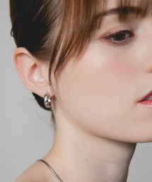 Os accessory（オズアクセサリー）の「【Os】オズ/金属アレルギー対応　ガラスストーン フープピアス（ピアス（両耳用））」