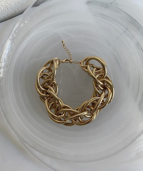 DouDou(ドゥドゥ)の「パイプボリュームブレスレット(ブレスレット・レディース・ゴールド/シルバー・FREE)」の7枚目の写真