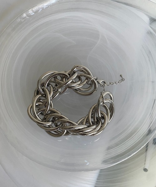 DouDou(ドゥドゥ)の「パイプボリュームブレスレット(ブレスレット・レディース・ゴールド/シルバー・FREE)」の9枚目の写真