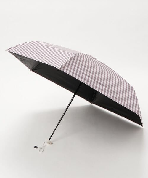 Waterfront(ウォーターフロント)の「ネオミニ UVブロック 折 51cm 晴雨兼用傘 日傘 雨傘(折りたたみ傘・レディース・ブラック/スモークピンク/サックスブルー/ピンクベージュ/アッシュグレー/ホワイト/ライトグリーン/イエロー/サンドベージュ・FREE)」の12枚目の写真