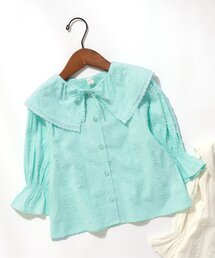 フリルカラーブラウス