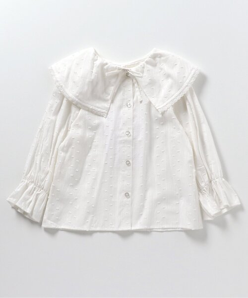 apres les cours（アプレレクール）の「フリルカラーブラウス（シャツ/ブラウス・キッズ・ミント/アイボリー・80/90/100/110/120/130/140）」の5枚目の写真