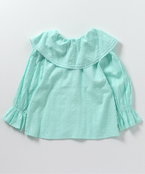 apres les cours（アプレレクール）の「フリルカラーブラウス（シャツ/ブラウス・キッズ・ミント/アイボリー・80/90/100/110/120/130/140）」の10枚目の写真