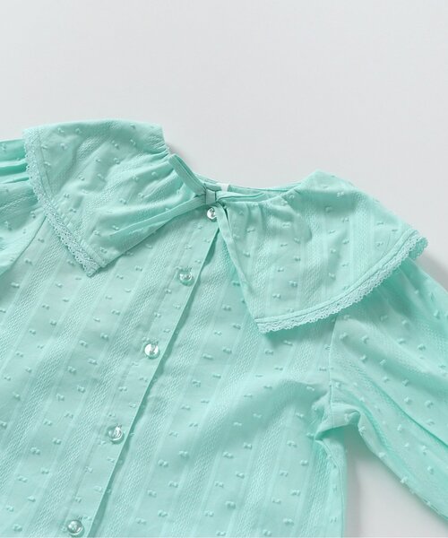 apres les cours（アプレレクール）の「フリルカラーブラウス（シャツ/ブラウス・キッズ・ミント/アイボリー・80/90/100/110/120/130/140）」の11枚目の写真