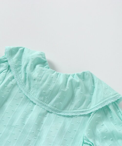 apres les cours（アプレレクール）の「フリルカラーブラウス（シャツ/ブラウス・キッズ・ミント/アイボリー・80/90/100/110/120/130/140）」の13枚目の写真