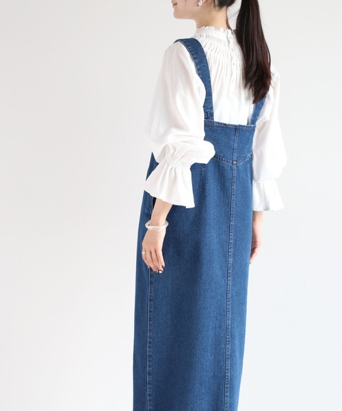 cepo（セポ）の「<セットアップ可能＞Wジップ カットオフデニムジャンスカ（ジャンパースカート・レディース・ブルー系1/ブルー系3・M）」の21枚目の写真