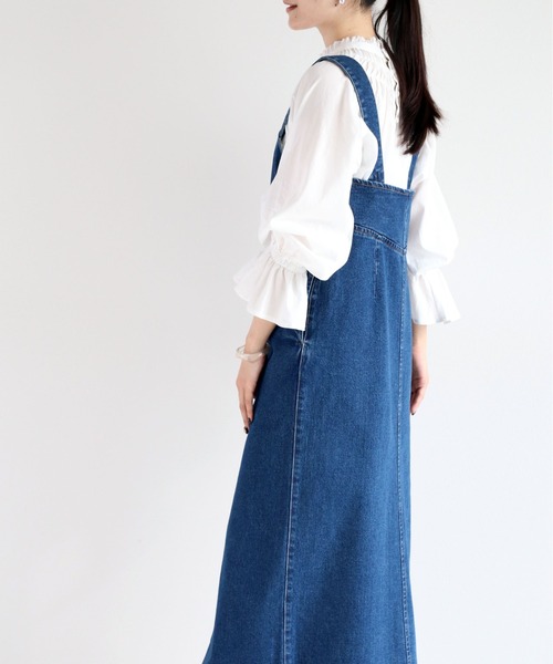 cepo（セポ）の「<セットアップ可能＞Wジップ カットオフデニムジャンスカ（ジャンパースカート・レディース・ブルー系1/ブルー系3・M）」の20枚目の写真