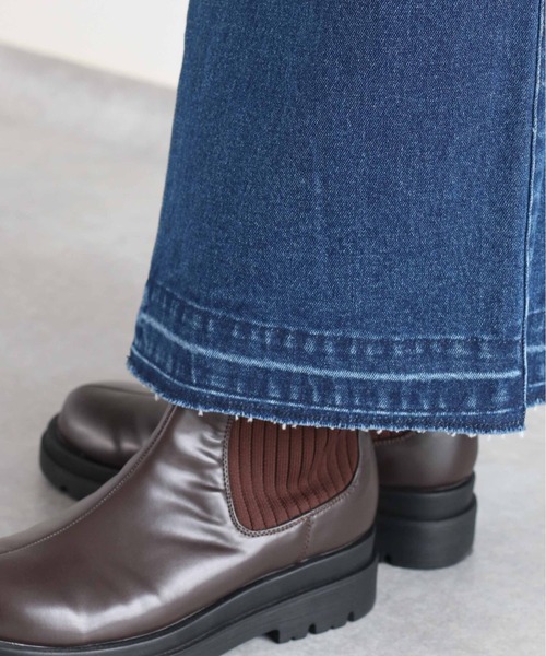 cepo（セポ）の「<セットアップ可能＞Wジップ カットオフデニムジャンスカ（ジャンパースカート・レディース・ブルー系1/ブルー系3・M）」の13枚目の写真