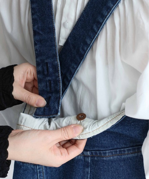 cepo（セポ）の「<セットアップ可能＞Wジップ カットオフデニムジャンスカ（ジャンパースカート・レディース・ブルー系1/ブルー系3・M）」の12枚目の写真