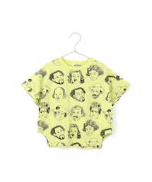 MAKE YOUR DAY | カラフルえらい人総柄半袖Tシャツ■80～140cm(Tシャツ/カットソー)