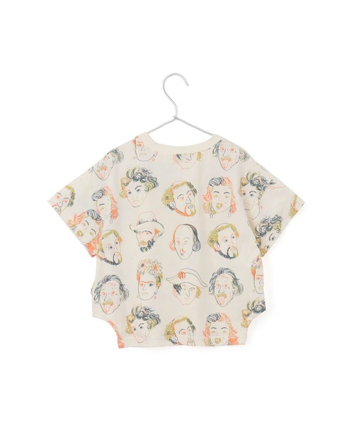 MAKE YOUR DAY（メイクユアデイ）の「カラフルえらい人総柄半袖Tシャツ■80～140cm（Tシャツ/カットソー・キッズ・オフホワイト/イエロー/ベージュ・110/100/90/80/140/130/120）」の13枚目の写真
