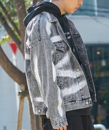 【unisex】スプレー ワイドデニムジャケット / Spray Wide Denim Jacket