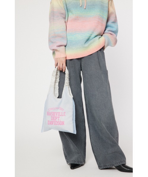 RODEO CROWNS WIDE BOWL（ロデオクラウンズワイドボウル）の「シアーハンドバッグ（ハンドバッグ・レディース・カーキ/ブラック/ライトグレー・FREE）」の6枚目の写真