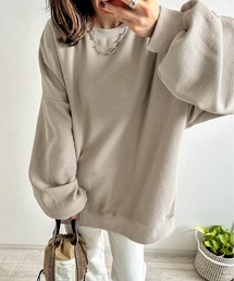 AMELY | 《emaさんコラボ》ワッフルトップス(Tシャツ/カットソー)