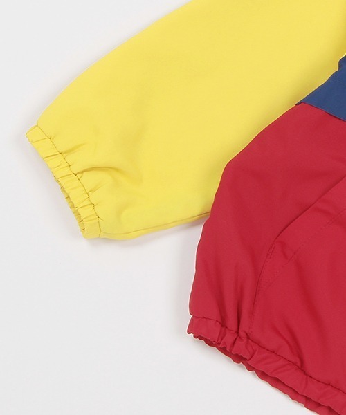 petit main(プティマイン)の「【リンク/撥水加工】切替ウィンブレ(キッズサイズ)(ブルゾン・キッズ・レッド/イエロー/ラベンダー/ライトベージュ/アイボリー/ピンク・110cm/90cm/80cm/100cm/130cm/120cm)」の17枚目の写真