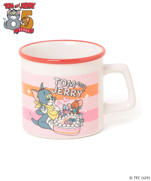 コップ 公式】トムとジェリー ラウンドリップマグカップ 85th（グラス