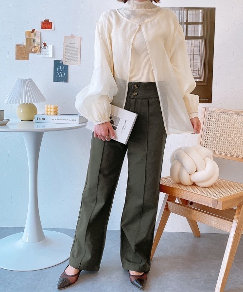 nissen（ニッセン）の「【販売終了】２ＷＡＹサロペットパンツ（サロペット/オーバーオール・レディース・オリーブ・M/L）」の13枚目の写真