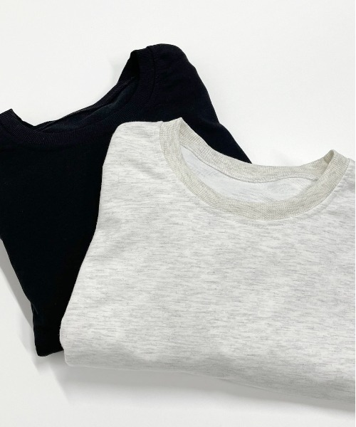 ad thie(アドティエ)の「裾ドロストタックショルダー トップス(Tシャツ/カットソー・レディース・ブラック/オートミール・FREE)」の18枚目の写真