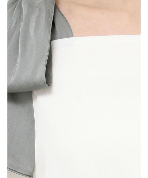 MERCURYDUO（マーキュリーデュオ）の「ショルダーリボンオフショルブラウス（シャツ/ブラウス・レディース・ライトブルー/ブラック/ミント/オフホワイト・FREE）」の9枚目の写真