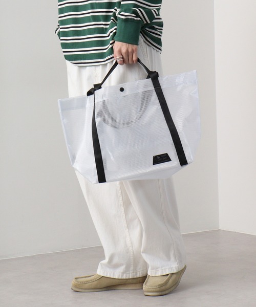 DAY OUT(デイアウト)の「DAY OUT LaTTICE W-handle Tore Bag(トートバッグ・メンズ・ホワイト・FREE)」の7枚目の写真