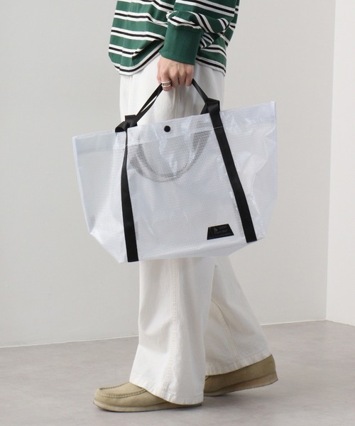 DAY OUT(デイアウト)の「DAY OUT LaTTICE W-handle Tore Bag(トートバッグ・メンズ・ホワイト・FREE)」の8枚目の写真
