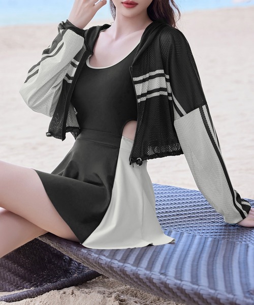 融ける夢の約束スイムウェア M Black&White 融ける夢の約束スイムウェア【Black&White】 | DimMoire