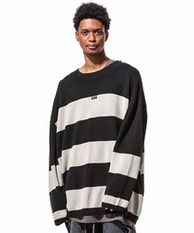 A.F ARTEFACT/エーエフアーティファクト/STRIPES KNIT TOP