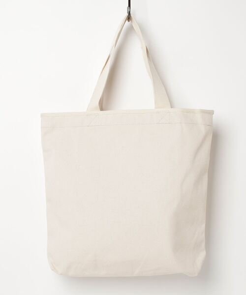 NEW ERA(ニューエラ)の「NEW ERA/ニューエラ ライトトートバッグ CANVAS TOTE フラッグロゴ 14L 13772566(トートバッグ・メンズ・アイボリー/ブラック・FREE)」の6枚目の写真