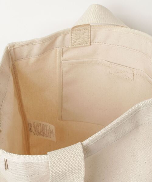 NEW ERA(ニューエラ)の「NEW ERA/ニューエラ ライトトートバッグ CANVAS TOTE フラッグロゴ 14L 13772566(トートバッグ・メンズ・アイボリー/ブラック・FREE)」の4枚目の写真