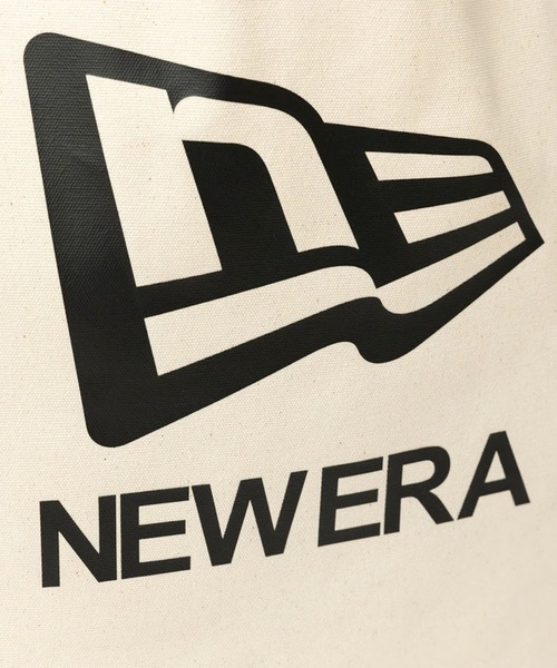 NEW ERA(ニューエラ)の「NEW ERA/ニューエラ ライトトートバッグ CANVAS TOTE フラッグロゴ 14L 13772566(トートバッグ・メンズ・アイボリー/ブラック・FREE)」の16枚目の写真