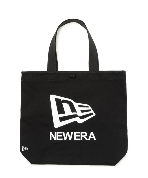 NEW ERA(ニューエラ)の「NEW ERA/ニューエラ ライトトートバッグ CANVAS TOTE フラッグロゴ 14L 13772566(トートバッグ・メンズ・アイボリー/ブラック・FREE)」の12枚目の写真