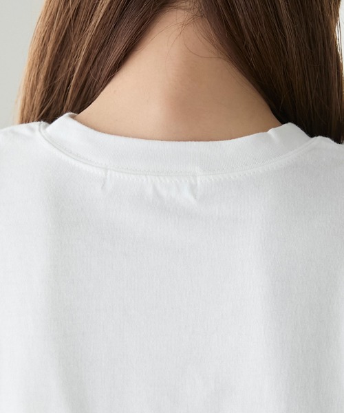 BONLECILL（ボンルシール）の「パール付きBIGロゴTシャツ（Tシャツ/カットソー・レディース・ブラック/オフホワイト・FREE）」の7枚目の写真