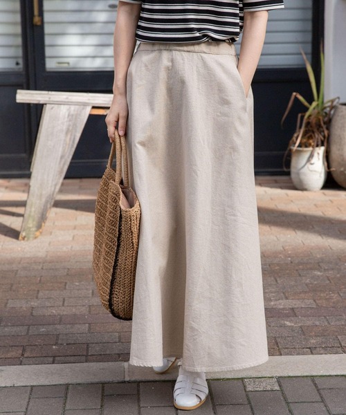 FORK&SPOON（フォークアンドスプーン）の「FORK&SPOON　コットンリネンスカート（スカート・レディース・チェック/ホワイト系その他・1/2）」の19枚目の写真