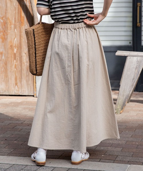 FORK&SPOON（フォークアンドスプーン）の「FORK&SPOON　コットンリネンスカート（スカート・レディース・チェック/ホワイト系その他・1/2）」の16枚目の写真