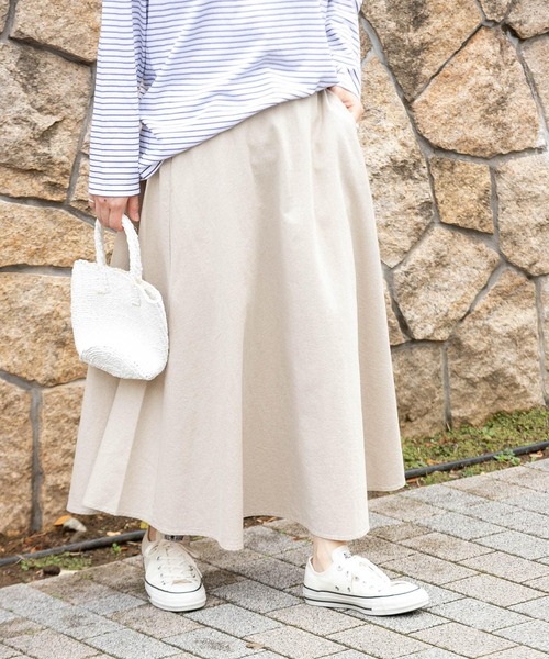 FORK&SPOON（フォークアンドスプーン）の「FORK&SPOON　コットンリネンスカート（スカート・レディース・チェック/ホワイト系その他・1/2）」の10枚目の写真